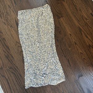 Aqua sequin skirt brand new